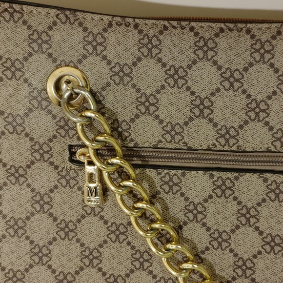 Montana West Brown and Gold Patterned Shoulder Bag - Picture 5 of 15